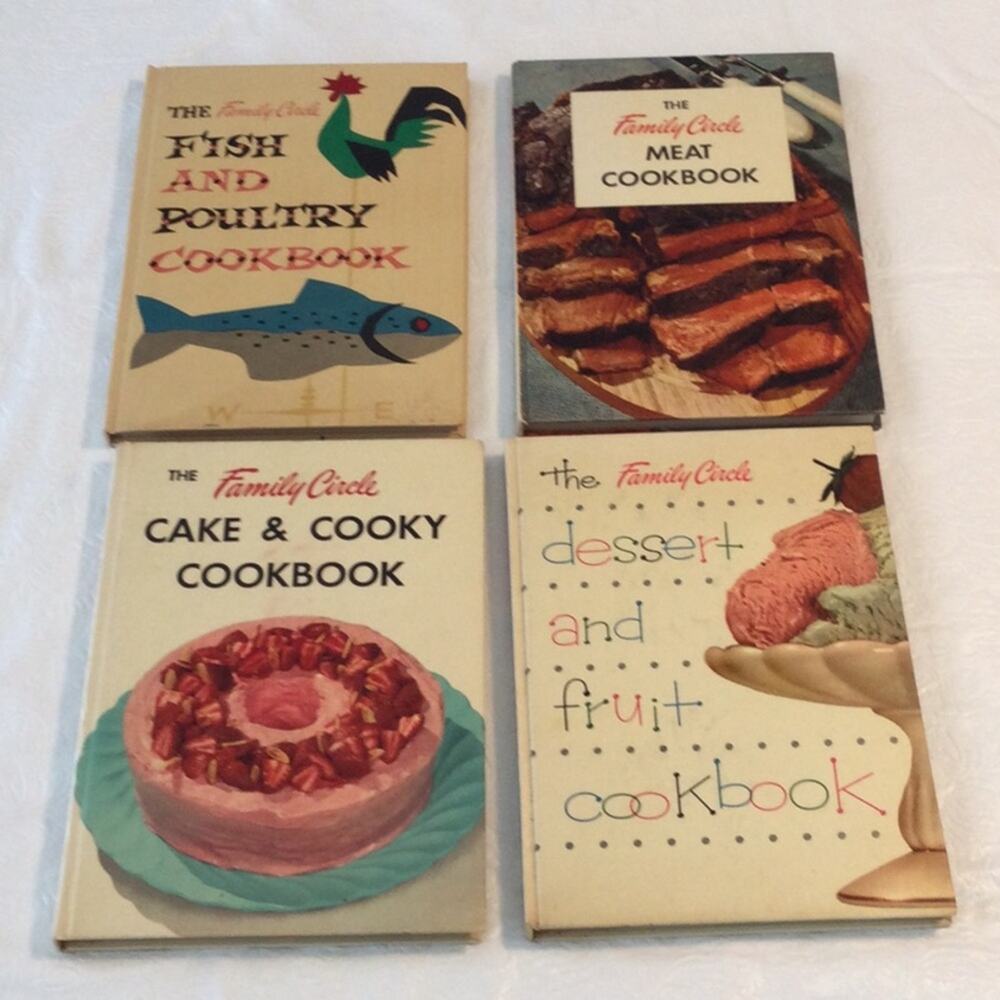 The Family Circle Vintage Cookbooks Set of Four Hardback